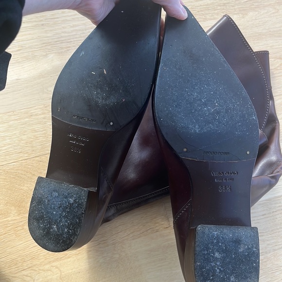 SERGIO ROSSI POINTY TOE RIDING BOOTS - Picture 9 of 15